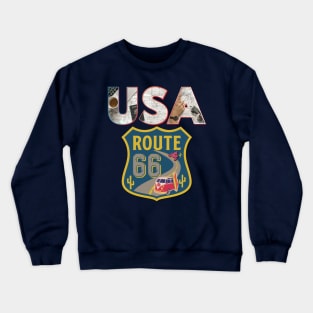US Route 66 - USA Road Trip Crewneck Sweatshirt